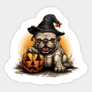 Halloween Bulldog #1 Sticker